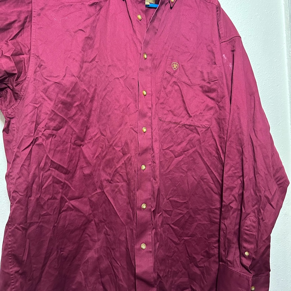 Ariat Red Casual Button Down Shirt